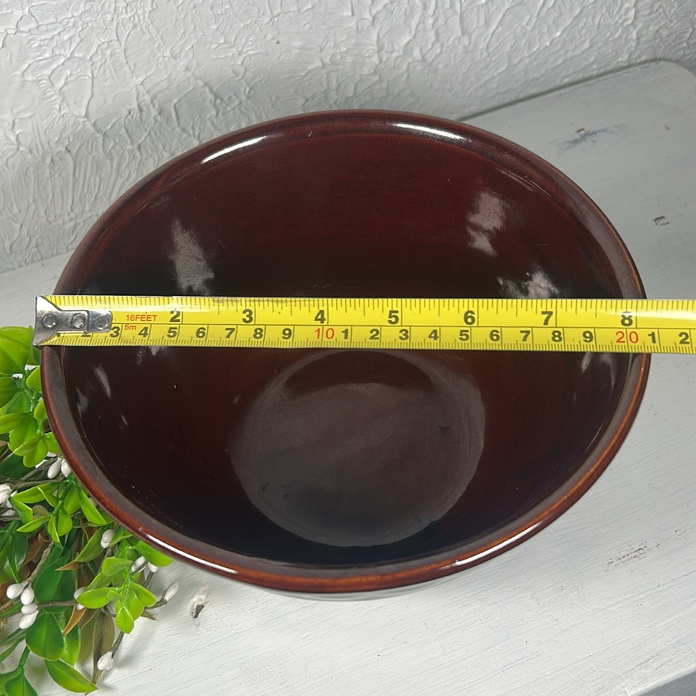 Marcrest Daisy Dot VTG Brown Bowl Serving Mixing Farmhouse Kitchen Decor - Picture 9 of 10